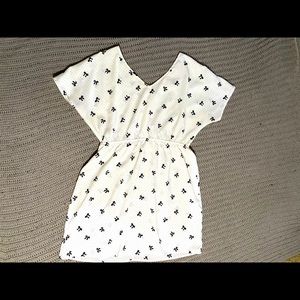 White pattern dress.